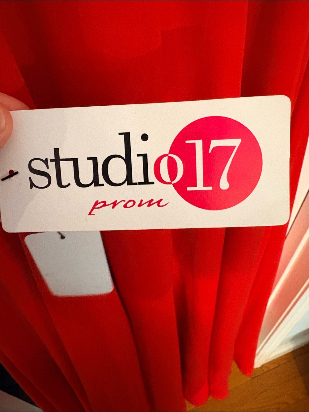 Red Embellished Chiffon Prom Homecoming Dress - Picture 4 of 4